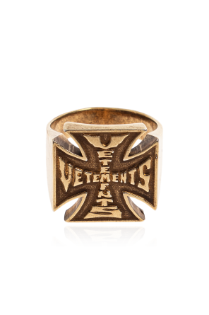 VETEMENTS Ring with logo | Men's | Vitkac
